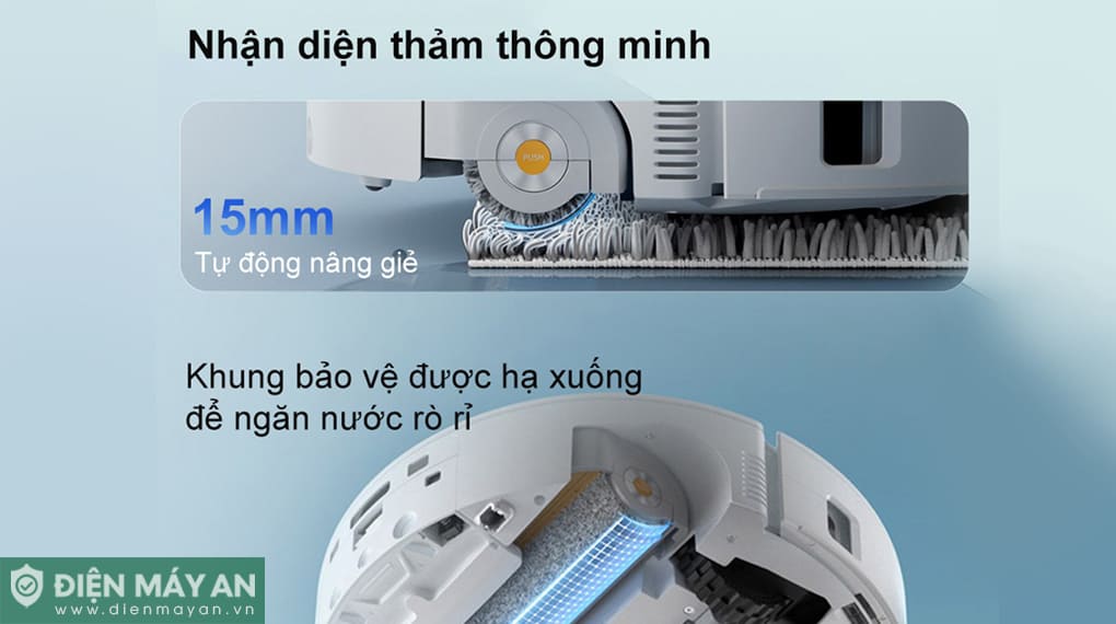 Robot hút bụi lau nhà Roborock QRevo CurV 2 Flow - Trắng